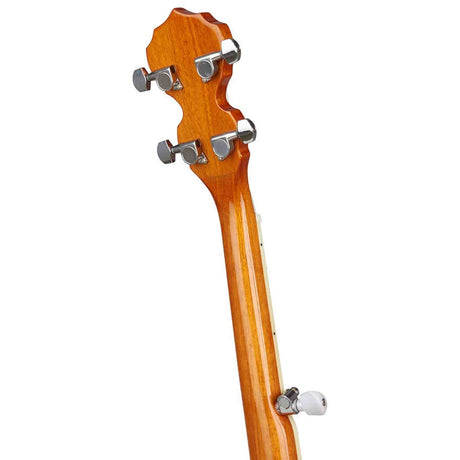 SX BJ565 5-Snarige Bluegrass Banjo 11 Inch Aluminium Rim met Remo Fiberskyn Vel en Gigbag