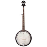 SX BJ565 5-Snarige Bluegrass Banjo 11 Inch Aluminium Rim met Remo Fiberskyn Vel en Gigbag