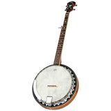 SX BJ565 5-Snarige Bluegrass Banjo 11 Inch Aluminium Rim met Remo Fiberskyn Vel en Gigbag