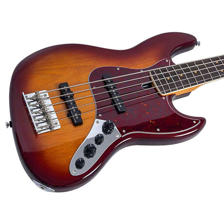 Sire V7VN A5/TS Marcus Miller 5-snarige Actieve Vintage Basgitaar Tobacco Sunburst met Elzen Body en Heritage-3 Preamp
