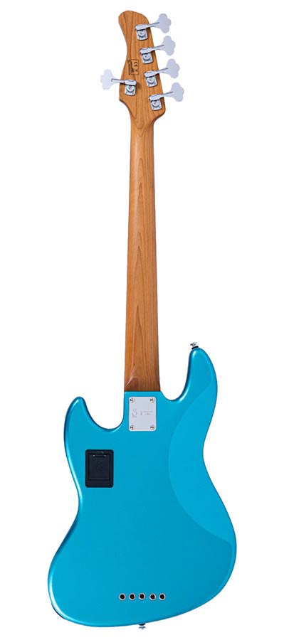 Sire V7VN A5/TP Marcus Miller 5-snarige Actieve Vintage Basgitaar Tide Pool met Elzen Body en Heritage-3 Preamp