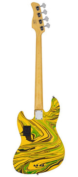 Sire V7N A4/YS Marcus Miller 4-snarige Actieve Basgitaar Matte Yellow Swirl met Elzen Body en Heritage-3 Preamp