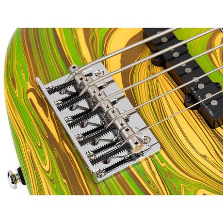 Sire V7N A5/YS Marcus Miller 5-snarige Actieve Basgitaar Matte Yellow Swirl met Elzen Body en Heritage-3 Preamp