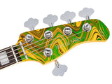 Sire V7N A5/YS Marcus Miller 5-snarige Actieve Basgitaar Matte Yellow Swirl met Elzen Body en Heritage-3 Preamp