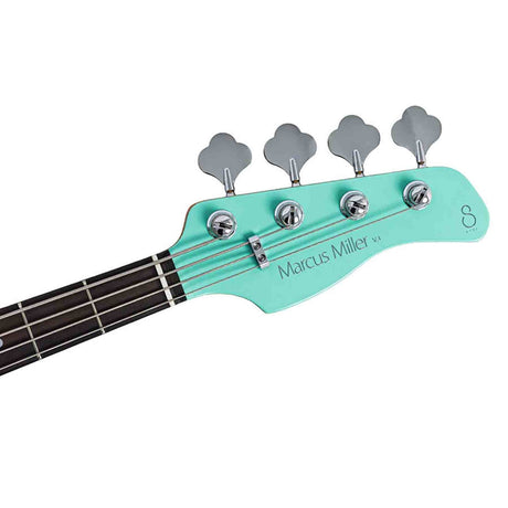 Sire V3N 4/MLG Marcus Miller 4-snarige Actieve Jazz Bas Mild Green met 2-Bands Preamp