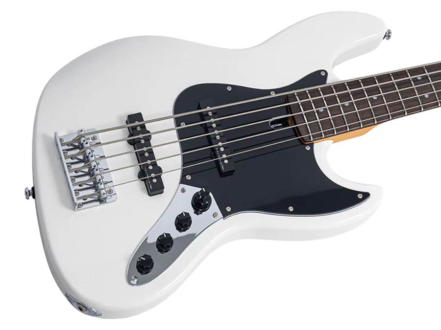 Sire V3N 5/AWH Marcus Miller 5-snarige Actieve Jazz Bas Antique White met 2-Bands Preamp