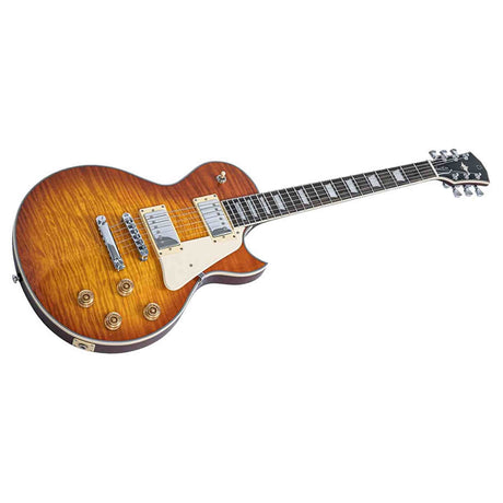 Sire L7N/AMB Larry Carlton New Gen L-Style Elektrische Gitaar Amber Burst met Ebbenhouten Toets en Locking Tuners
