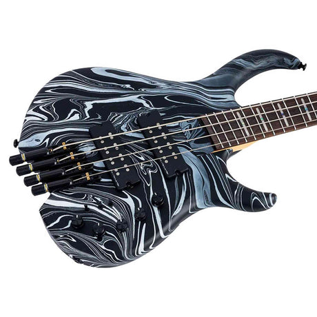 Sire M6H 4/BKSW Marcus Miller M6 Headless 4-String Active Basgitaar Black Swirl