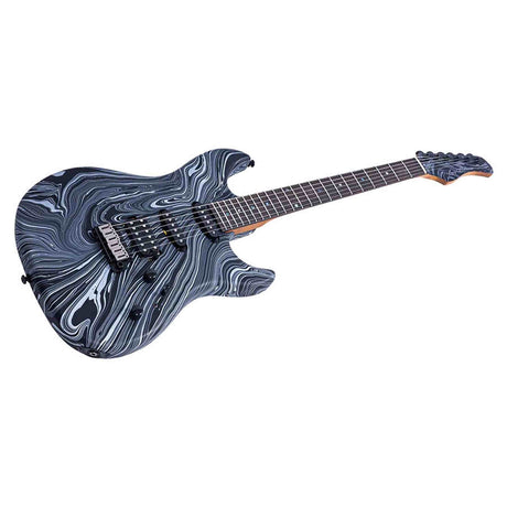 Sire S7 HSS/BKSW Larry Carlton S-Style Elektrische Gitaar Black Swirl met Roasted Maple Hals en Locking Tuners