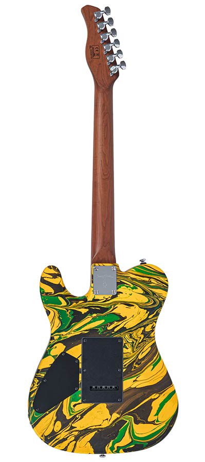 Sire T7 HH/YWSW Larry Carlton T-Style Elektrische Gitaar Yellow Swirl met Roasted Maple Hals en Locking Tuners