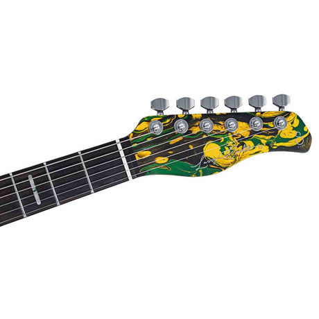 Sire T7 HH/YWSW Larry Carlton T-Style Elektrische Gitaar Yellow Swirl met Roasted Maple Hals en Locking Tuners