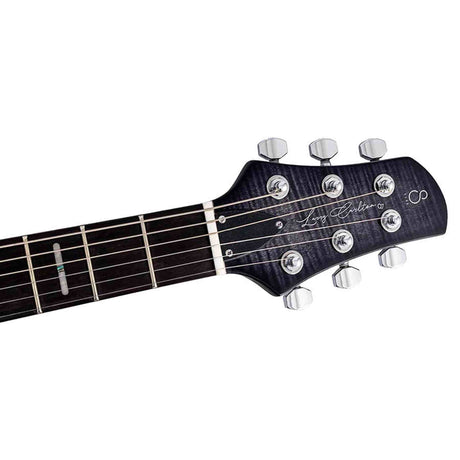Sire Q7H/TBK Larry Carlton Hollow Elektrische Gitaar Transparent Black met Chambered Mahonie Body en Locking Tuners