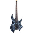 Sire X6H6/BKSW Larry Carlton Headless Elektrische Gitaar Black Swirl met Tremolobrug en Gigbag