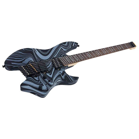 Sire X6H6/BKSW Larry Carlton Headless Elektrische Gitaar Black Swirl met Tremolobrug en Gigbag