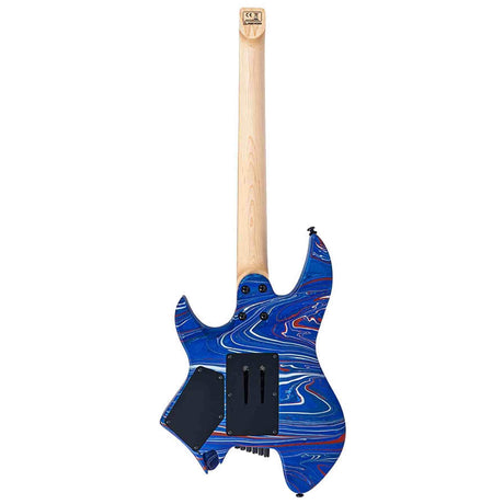 Sire X6H6/BLSW Larry Carlton Headless Elektrische Gitaar Blue Swirl met Tremolobrug en Gigbag