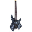 Sire X6H7/BKSW Larry Carlton 7-snarige Headless Elektrische Gitaar Black Swirl met Tremolobrug en Gigbag