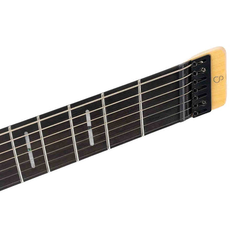 Sire X6H7/BLSW Larry Carlton 7-snarige Headless Elektrische Gitaar Blue Swirl met Tremolobrug en Gigbag