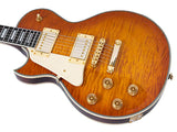 Sire L7DXL/AB Larry Carlton Linkshandige L-Style Elektrische Gitaar Amber Burst met Flame Maple Top en Gotoh Tune-O-Matic