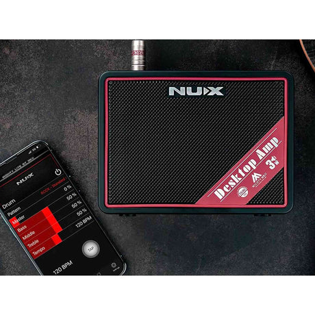 NUX Mighty Lite BT MKII Desktop Gitaarversterker met Bluetooth 3W Roze Paneel