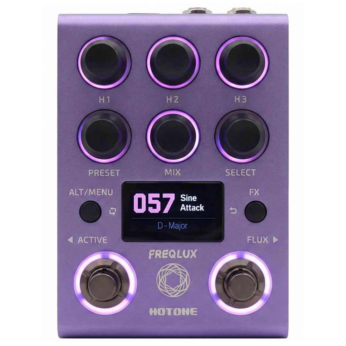 HoTone NP-200 Freqlux Triple-Voice Pitch Shifter Pedal met 9V voeding