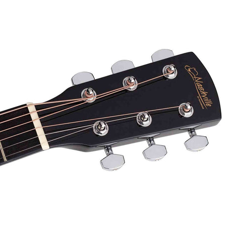Nashville GSD-60-EBK Dreadnought Elektro Akoestische Gitaar Zwart