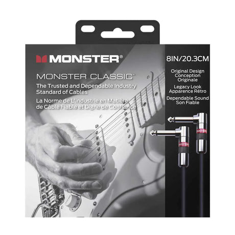 Monster Classic Gitaarkabel 20 cm Haakse Jack naar Haakse Jack