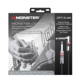 Monster Classic Gitaarkabel 6,4 Meter Haakse Jack naar Rechte Jack