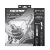 Monster Classic Gitaarkabel 6,4 Meter Spiraalkabel Rechte Jack naar Rechte Jack