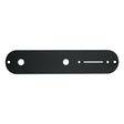 Boston CP-TE-B control plate, 32x160mm, Teaser, 8,5mm holes for metric pots, black gloss