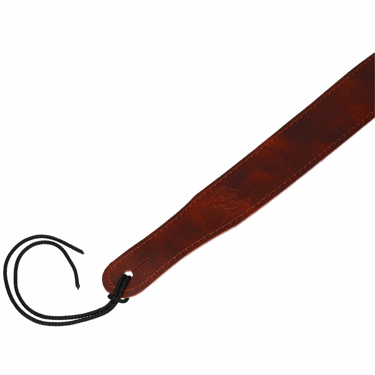 Flight S54 Bruine Leren Ukulele Strap EU Handgemaakt met Headstock Tie
