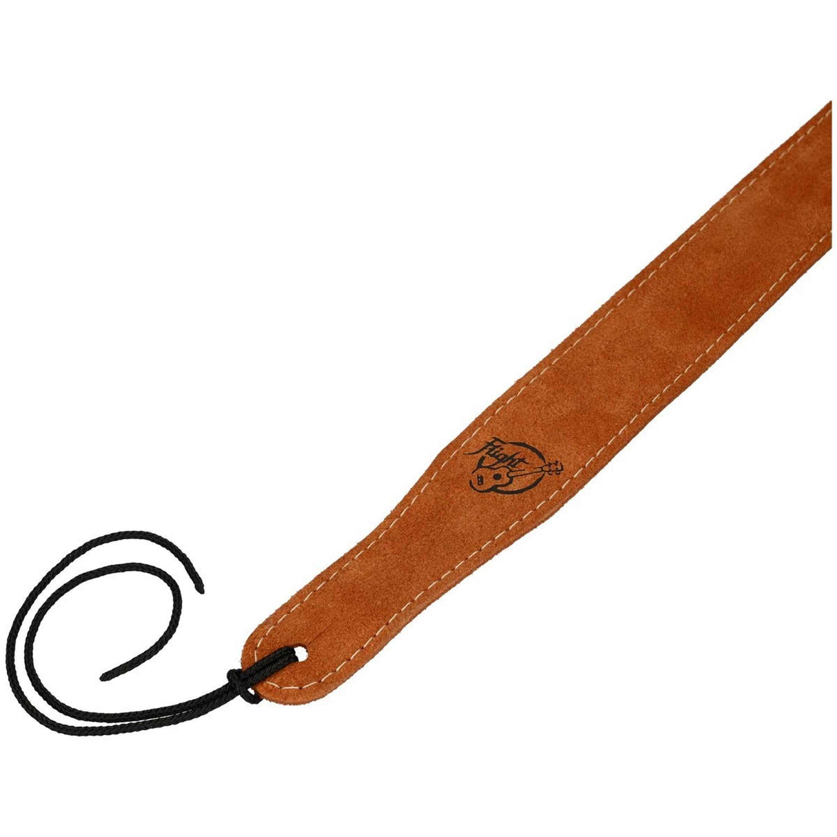 Flight S43 Camel Suède Ukulele Strap EU Handgemaakt met Headstock Tie