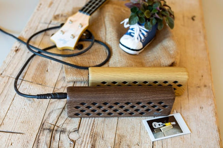 Flight Tiny6 Walnut Bluetooth Ukulele Versterker 2x3W met Oplaadbare Batterij en Walnut Afwerking