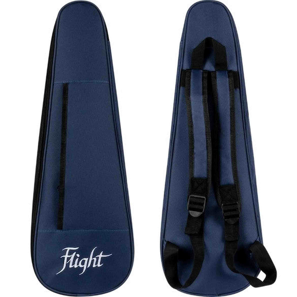 Flight Iris Tinta Concert TDB Ukulele met All Solid Mahogany Body, Rosewood Toets en Fluorocarbon Snaren, Transparent Blue