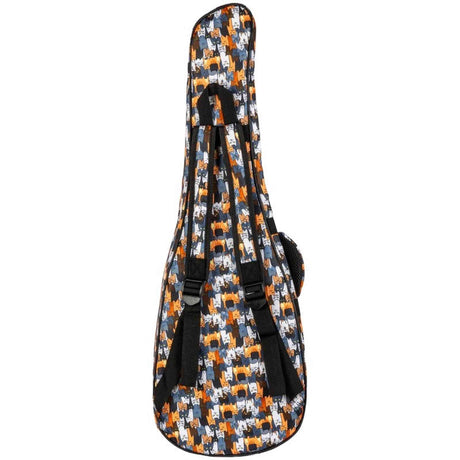 Flight FUB-T-CATS Gevoerde Gigbag voor Tenor Ukulele met Cats Design en Accessoirevak