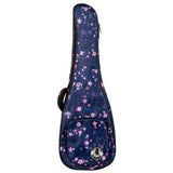 Flight FUB-B-SAKURA Gevoerde Gigbag voor Baritone Ukulele met Sakura Design en Accessoirevak