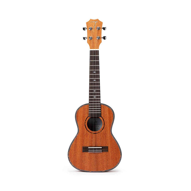 TOM 200 E Tenor Ukelele met Massief Mahonie en Pickup Inclusief Luxe Hoes