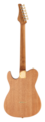 FGN Expert Iliad elektrische gitaar Natural Flat, Madagascar Rosewood Top, 22 RVS frets, met koffer