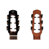 Flight PIXI MAH Reisgitaar met Massief Mahonie Bovenblad Natural Satin
