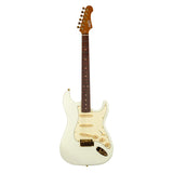 JET JS-380 OW G S-style Elektrische Gitaar SSS Alnico V Tremolo Goud Hardware Rosewood Toets Wit