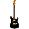 JET JS-400 BKR H S-style Elektrische Gitaar HH Tremolo Rosewood Toets Zwart