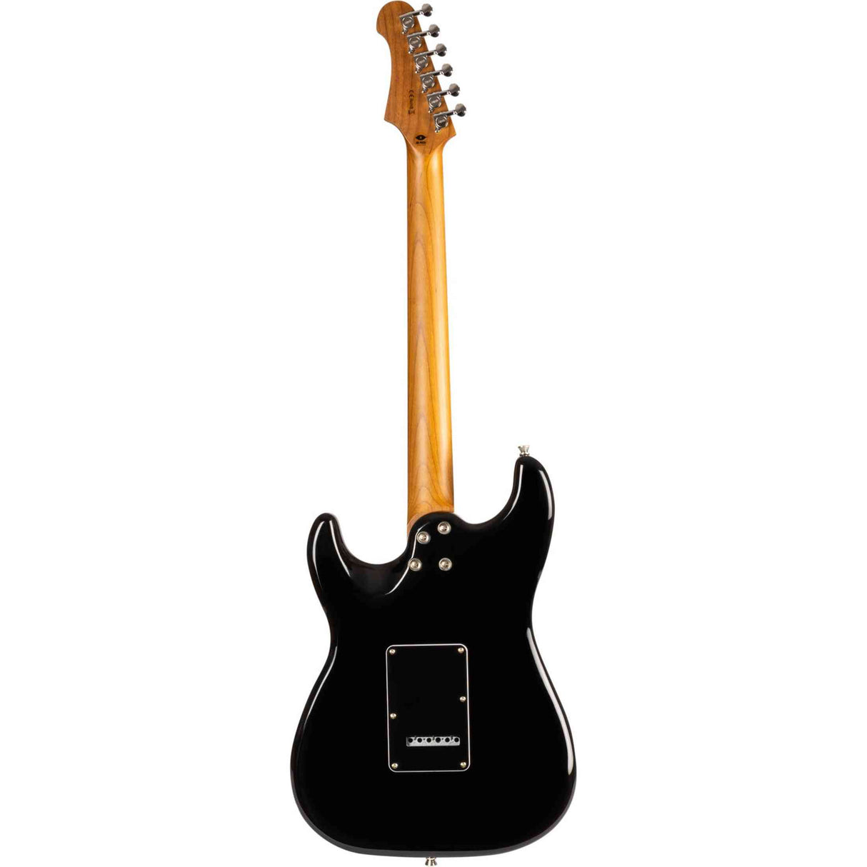 JET JS-400 BKR H S-style Elektrische Gitaar HH Tremolo Rosewood Toets Zwart