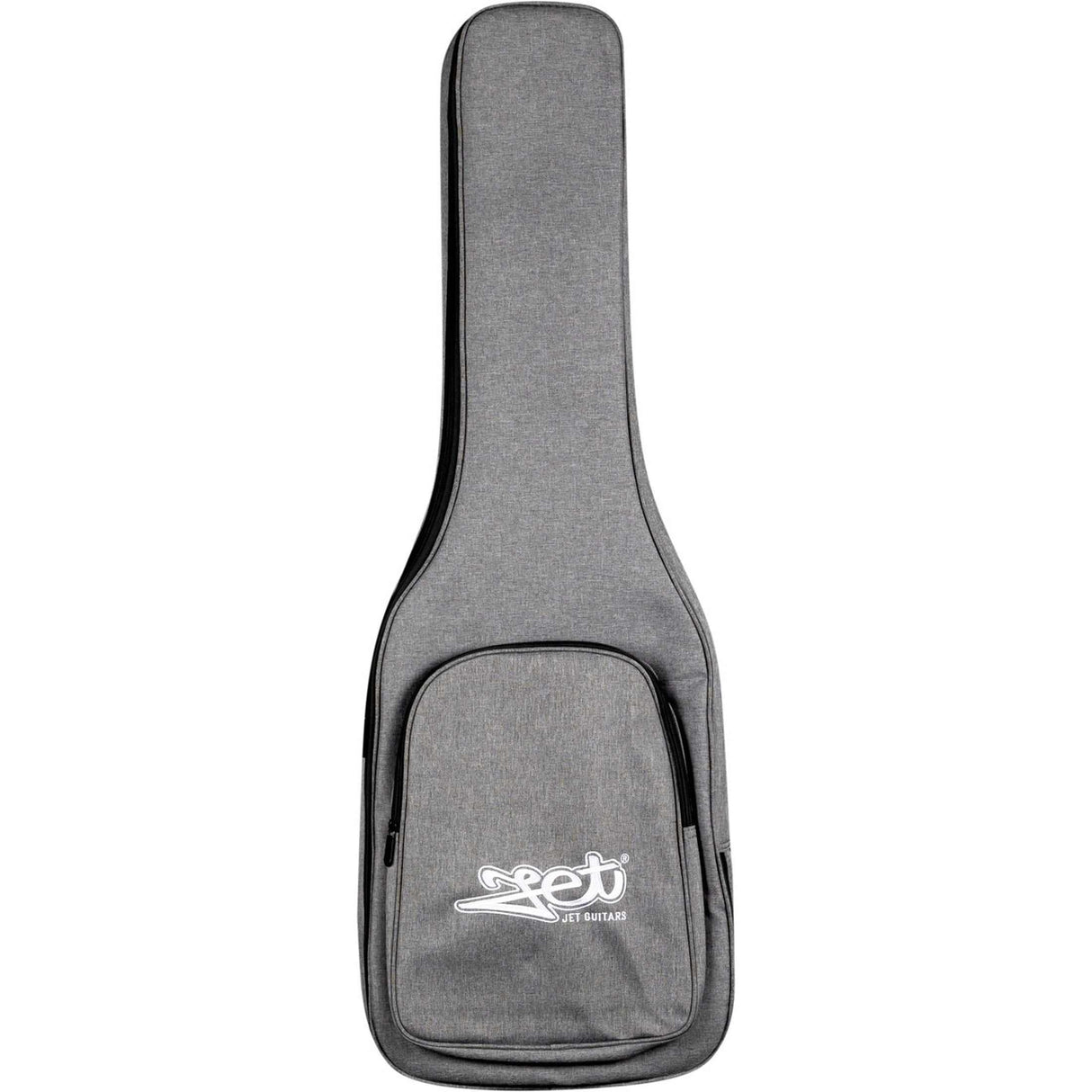 Jet JS-300 BK Elektrische Gitaar Black met Jet JG-30 GY Gigbag Set, Roasted Maple Hals, SSS Pickups, Tremolo