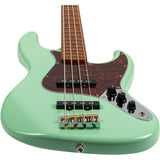 JET JJB-300 SFG JB-style Elektrische Bas 4-snarig Roasted Maple Seafoam Green
