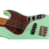 JET JJB-300 SFG JB-style Elektrische Bas 4-snarig Roasted Maple Seafoam Green