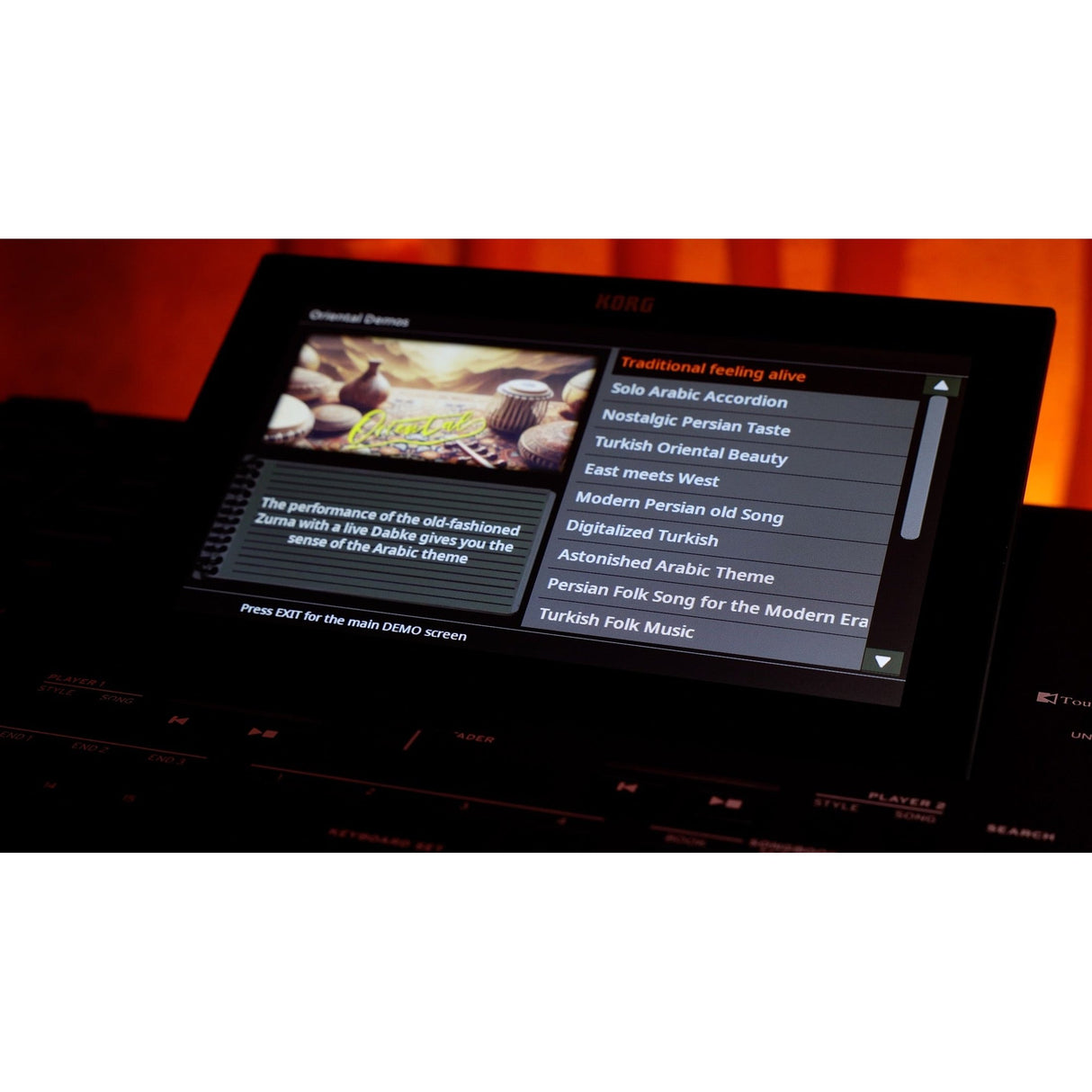 Korg Pa5X 76 ORIENTAL Arranger Keyboard met Aftertouch en Oosterse Sounds