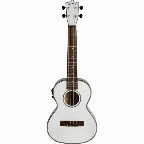 LANIKAI LKUJMS-EWT1 Tenorukelele, Julia Michaels White Pearl Signature, voorverste