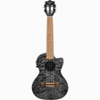 LANIKAI LKUQMBKCET Tenorukelele, Quilted Maple Serie, Black Stain, Voorversterker