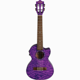 LANIKAI LKUQMPUCET Tenorukelele, Quilted Maple Serie, Purple Stain, Voorversterk