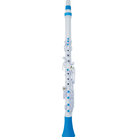 NUVO CL120WBL Clarinéo 2.0 – C-stemming, 275 g, wit/blauw, incl. etui en accessoires