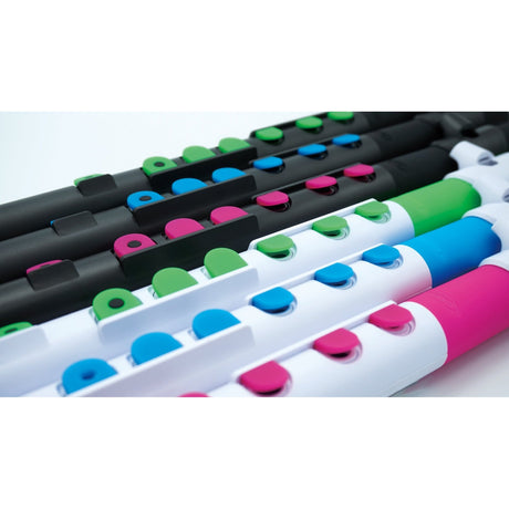 NUVO TooT 2.0 wit-roze kinder dwarsfluit blokfluit alternatief met kleppen en Firstnote
